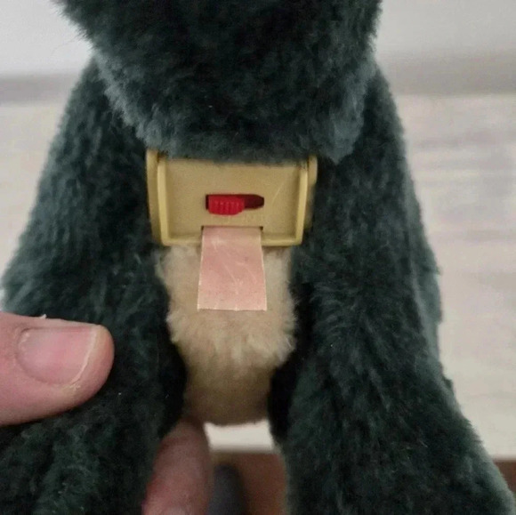 Vintage Jamina World 1987 REX Plush Electronic Red Eyes Dinosaur  Non-working - Picture 5 of 7